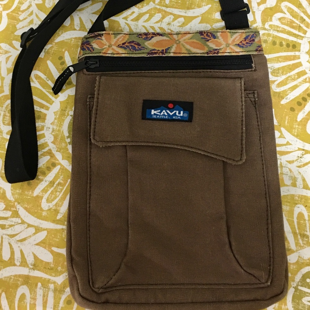 KAVU Crossbody Brown Keeper Bag